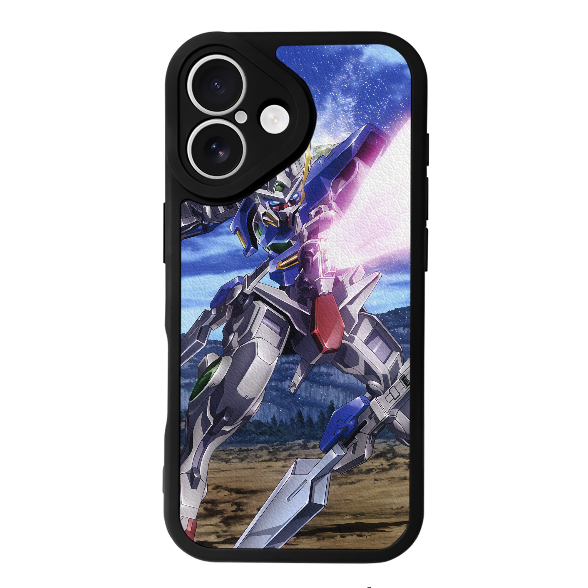 （画像用） 機動戦士ガンダム Mobile Suit Gundam 【iPhone 16シリーズ対応】シリコンスマホケース（レザー調） 材質：シリコン